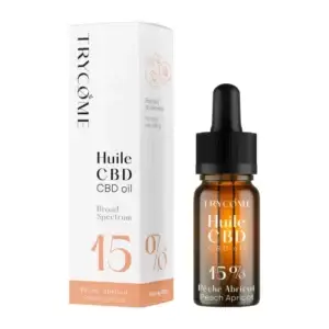 Huile de CBD BIO Broad Spectrum 15% Pêche-Abricot